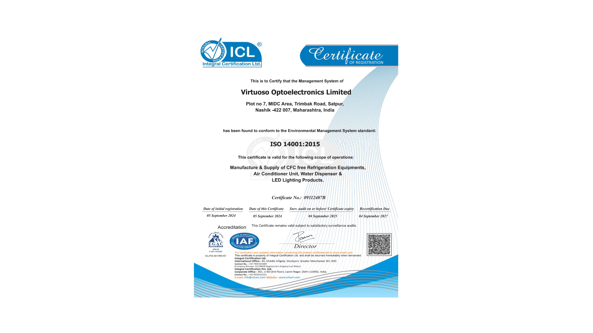 Quality Certificate 